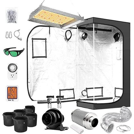 IPOWER Grow Tent Kit AL600W Full Spectrum LED Plant Light Lamp Indoor GLKITXXS3AL600CCMPT11